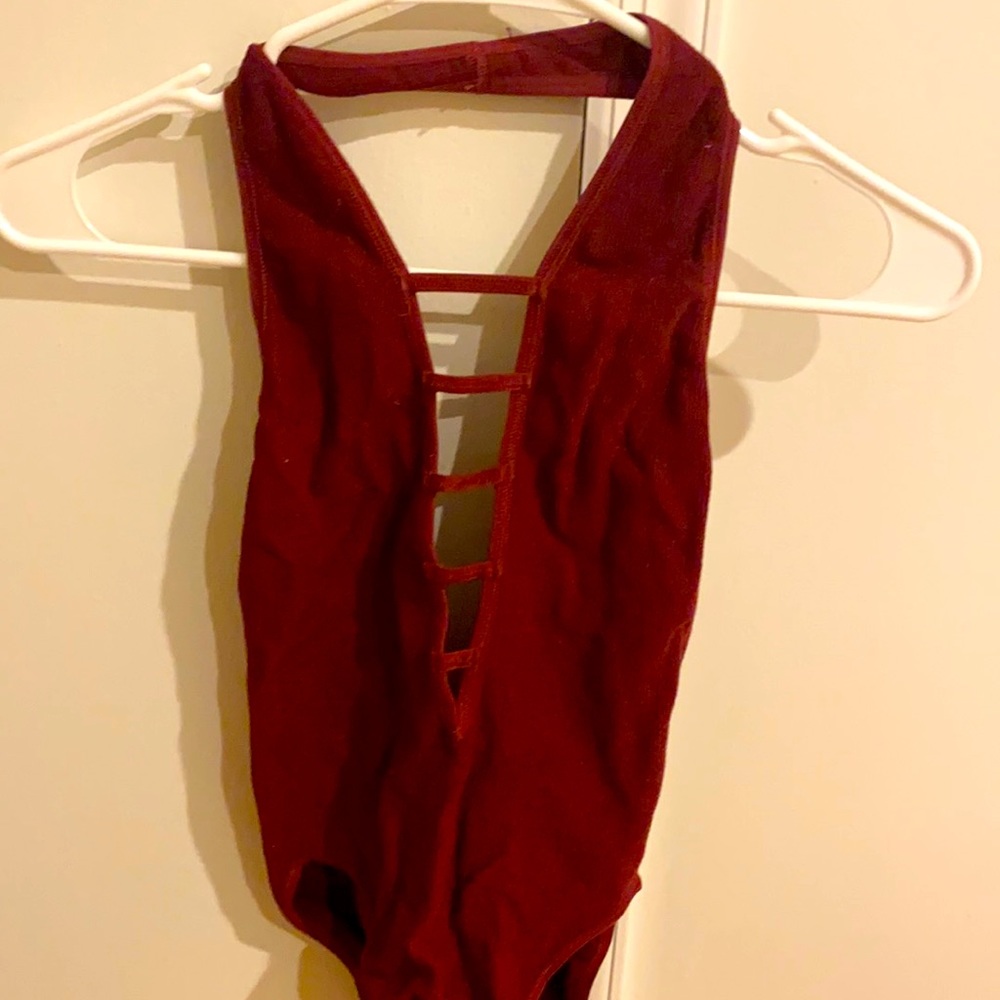 Backless Halter Bodysuit